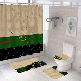 New Waterproof Series Shower Curtain Polyester Bathroom Curtain Factory Direct Supply Digital Printing Shower Curtain