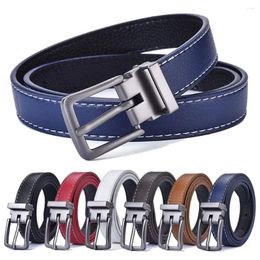 Belts 1Pc Fashion Luxury Design Casual Retro Children Leather Belt Thin Waist Strap Trouser Dress Pin Buckle Waistband