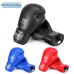 Wesing boxing gloves men Training Sanda Gloves luvas Muay Thai Fight Leather Gloves boxPaws for boxing 240125