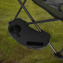 Camp Furniture Chair Cup Holder With Mobile Phone Slot Recliner Side Table Multifunction Clip On Portable For Camping Picnic