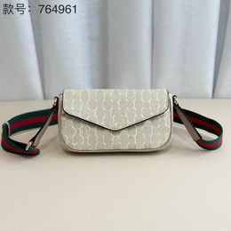 Mini-Umhängetasche Mahjong-Tasche Umhängetasche Tote Vollleder bedruckte Damen-Umhängetasche aus Leder im Modedesign 764961