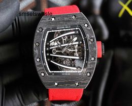 Automatic Mechanical Watches Carbon Movement Man Superclone Watch Active Fiber Tourbillon Case Sapphire Mechanical Mirror Sports