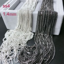 Necklace Ss4 1.4mm Rhinestone Cup Chain,,fancy Gemstone Tassels Trim,crystal Trimming Jet Pink Blue Shinny Diy Jewellery Chain for Nail Art