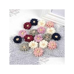 Sachet Bags Artificial Flowers Silk Mini Peony Head For Wedding Home Decor Handmade Flores Cloth Hat Accessories Craft Y0630 Drop De Dht61