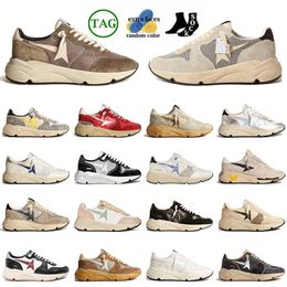 Running Sole Designer Casual Shoes Glitter Leather Suede Vintage Trainers Ivory Star Womens Mens Handmade Italy Brand Sports Camouflage Luxury Sneakers