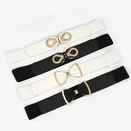 Belts Clothing Decoration Metal Buckle Women Waist Decorative Waistband Stretch Elastic Strap