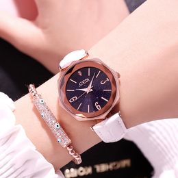 Womens watches high quality fashion casual simple trend polygon belt waterproof quartz watch T9