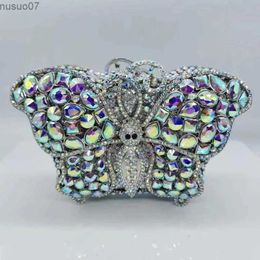 Evening Bags XIYUAN 2024 Latest Green Rhinestone Evening Bag Hard Metal Crystal Wedding Handbags Bridal Party Clutches Women Cocktail Purses