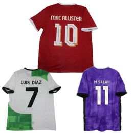 2023/24 SZOBOSZLAI Soccer jersey 2024 LUIS DIAZ MAC ALLISTER Shirt Mens ENDO VIRGIL GAKPO ELLIOTT DIOGO J. CARVALHO Football Uniform Kids kit
