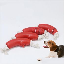 Dog Toys Chews Funny Pet Sau For Pets Healthy Latex Toy Tra Bouncy Durable Chew Puppy Teething And Cleans Teet Drop Delivery Home Otpks