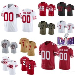 Football 2 Deommodore Lenoir Jersey Super Bowls LVIII Kids Man Woman 31 Tashaun Gipson Sr 48 Oren Burks 98 Javon Hargrave 7 Colin Kaepernick 97 Nick Bosa Isaiah Oliver