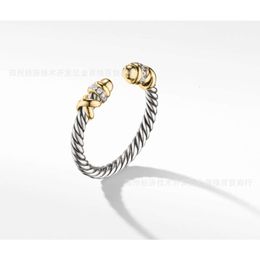 David yuman 925 Sterling Silver Open Twisted Thread Ring