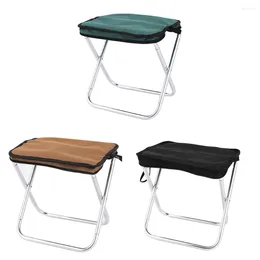 Camp Furniture 1pc Folding Chair Portable Collapsible Camping Stool Ultralight Outdoor Hiking Fishing Parts