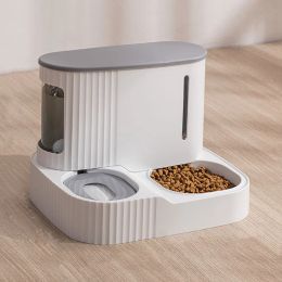 Feeders 3L Pet Cat Food Bowl Dog Automatic Feeder With Dry Food Storage Cat Drinking Water Bowl High Quality Safety Material Supplies