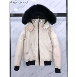 Mooses Knuckle Down Jacket Men's Fur Collar Parka Winter Waterproof White Duck Coat Cloak Fashion Men and Women Couples Mooses Knuckle Jacket white fox jackets