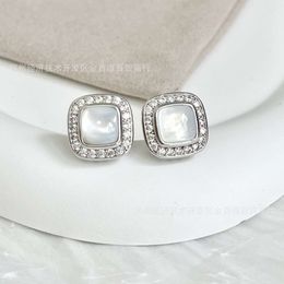 David yuman 925 Sterling Silver Square Earrings with Bezel Color Earrings