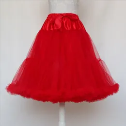 Skirts Ballet Dance Puffy Tutu Tulle Skirt Women Petticoat Knee Length With Bowknot Belt Carnival High Waist A-line Swing
