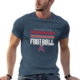 Men's T-Shirts Houston Roughnecks Football - XFL T-Shirt Short sleeve tee animal prinfor boys cute clothes designer t shirt men