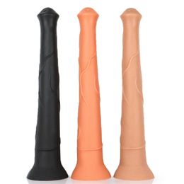 Dildos Dongs Ma Gen Super Large Thick Simulated Silicone Penile Female Masturbation Device False Penis Sexuality Products Eggless Diao