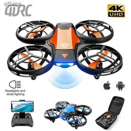 Drones 4DRC V8 Mini Drone 4k Profession HD Wide Angle Camera 1080P WiFi FPV Drone Height Keep Foldable Gesture Control Quadcopter Toys YQ240129