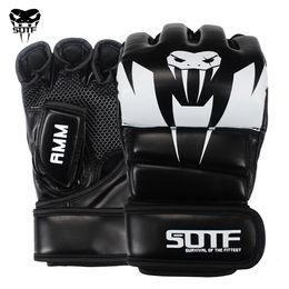 SOTF Adults MMA Venomous snake Multicolor Boxing gloves MMA Tiger Muay Thai gloves muay thai boxing fight glove Sanda pads box 240124