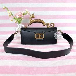 Lanvis Pencil Box Shoulder Bag Genuine Leather Leopard Square Personalised Bag BagM6F4M6F4