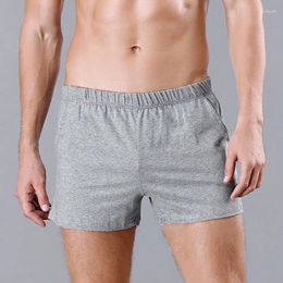 Men's Sleepwear Cotton Summer Breathable Shorts Fashion Sleep Loose Pajamas Pants Casual Solid Elastic Home Nightwear