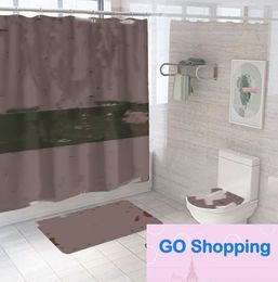 Fashion Graffiti Shower Curtain Set Printing Shower Curtain Factory Wholesale Bathroom Curtain Partition Shower Curtain