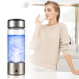 CAMAZ Level Up Philtre Water Bottle Hydrogen Alkaline Hydrogen Ioniser Hydrogen Water Generator With Glass Bottle