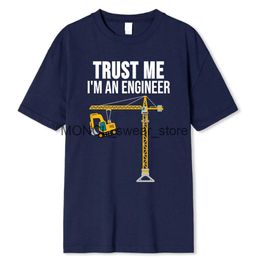 Herren T-Shirts Turst Me Ich bin ein Ingenieur Druckdruckkleidung Männer losen übergroß