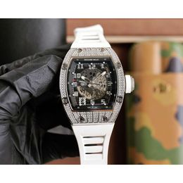 R i c h a r watchmen supeclone AAA automatic mechanical brand watches RM010 waterpoof wsitwatches Anti scatch sapphie mirror ice out relojes 6TBH