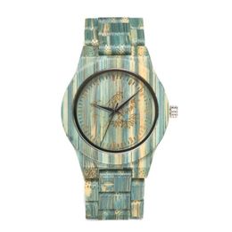 SHIFENMEI Brand Mens Watch Colourful Bamboo Fashion Atmosphere Watches Environment Protection Simple Quartz Wristwatches213i
