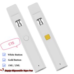 Empty 1ML 2ML Disposable Vape Pens E Cigarettes Vapes Pen Starter Kits D8 D9 D10 Pods 300mah HHC Vapour Thick Oil Vaporizer Pens OEM Logo cartridges in Slovenia Market