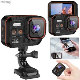 Sports Action Video Cameras 4K WiFi Anti-shake Action Camera with Remote Control Waterproof Sport Camera 2Inch IPS Screen 170 Wide Angle Drive Recorder YQ240129