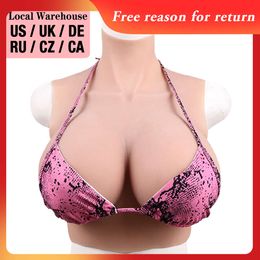 Costume Accessories Costume Accessories A-H Cups Realistic Crossdressing Silicone Breast Forms Huge Boobs for Drag Queen Transgender Shemale Cosplay