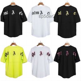 Summer Mens t Shirt Graffiti T-shirt City Designer Limited Inkjet Letter Printing Men's Women's Tees Hy27 UVQV
