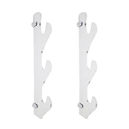 Hooks & Rails 1pair Portable Home Decor For Katana Easy Instal Display Stand With Screw Universal Wall Mounted Acrylic Sword Rack235M