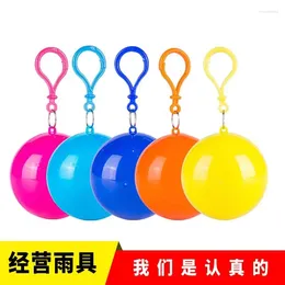 Raincoats 1pcs Portable Raincoat Ball Rain Shelter Disposable Compression Storage Light Capsule Travel Outdoor Emergency