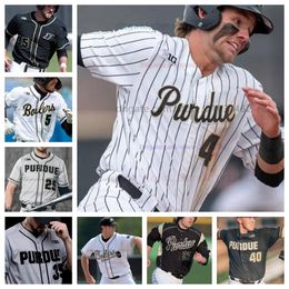 Purdue Boilermakers College baseball jersey all stitched Aaron Dolney Brody Chrisman Keenan Spence Gryphon Lohman Will Briggs Mens Women Jerseys