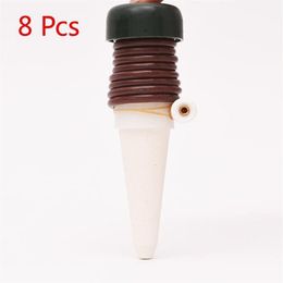 8Pcs Automatic Vacation Plant Waterer Garden Cone Watering Spikes Self Watering Irrigation for Indoor Plant Flower Use1336m