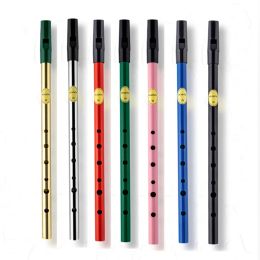 Supplies Brass Irish Whistle Flute C/d Key Ireland Feadog Flute Tin Pennywhistle Metal Dizi Feadan 6 Colour Available Musical Instrument