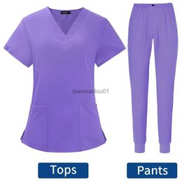 Others Apparel Solid Colour Beauty Salon Nursing Uniform Jogging Pants Spa Uniform Pet Hospital Doctor Scrubs Women Uniform Dentist Work Clothes