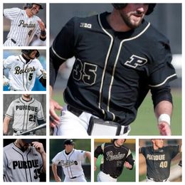 Purdue Boilermakers College baseball jersey all stitched Jo Stevens Aaron Dolney Brody Chrisman Keenan Spence Gryphon Lohman Will Briggs Mens Women Jerseys