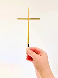 Cake Tools Thin Religious Cross Crucifix Topper - Christening Baptism Christian Or Decoration For Childs