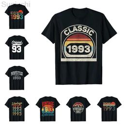 Men's T-Shirts Vintage 1993 29 Years Old Boys And Girls 29th Birthday Retro 90s Gift T-Shirt 100% Cotton T shirts Men Women Unisex Tops Tees