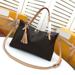 Designer Fashion large capacity Tote Shopping Bag Grid flower Handbags High quality Crossbody Bag keep all travel casual handbags