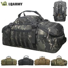 LQARMY 40L 60L 80L Men Army Sport Gym Bag Military Tactical Waterproof Backpack Molle Camping Backpacks Sports Travel Bags 240123