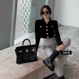 Wholesale Top Original party Home tote bags online shop Genuine leather crocodile pattern handbag for women in 2024 new highcapacity Have Real LogoIRBH