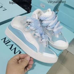 Lavines Curb Luxury designer shoes shoes casual Sneakers New Langfan Couple Style with Film Color Block Men's and Women's Shoe Sports Shoe