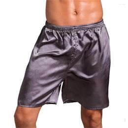 Men's Sleepwear 2024 Men Silk Satin Pajama Comfort Fashion Homewear Robes Soft Home Shorts Bottoms Loungewear Underwear Short Pants